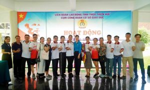 Tinh thần hữu nghị, thân ái tại hoạt động thể dục thể thao và giao lưu văn nghệ năm 2022 của Cụm Công đoàn cơ sở trực thuộc Liên đoàn Lao động tỉnh Thừa Thiên Huế