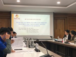 Hội đồng thẩm định đề tài nghiên cứu khoa học cấp trường đợt 2, năm 2024